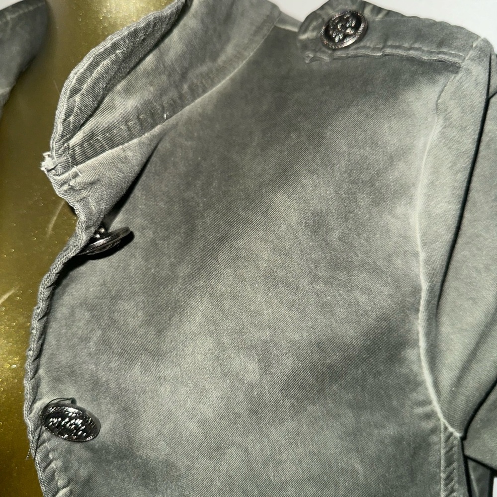 Nuny ROMA Olive Green Super Stretch Small Jacket Blazer Coat - Picture 4 of 13
